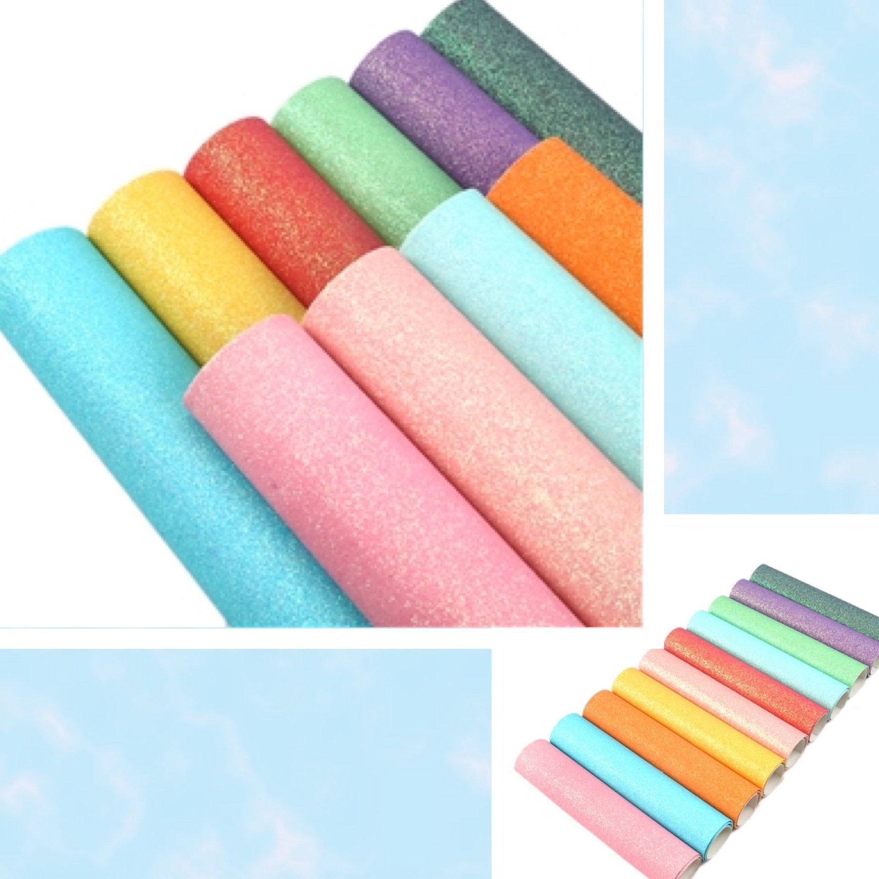 Fine glitter Rainbow craft supplies