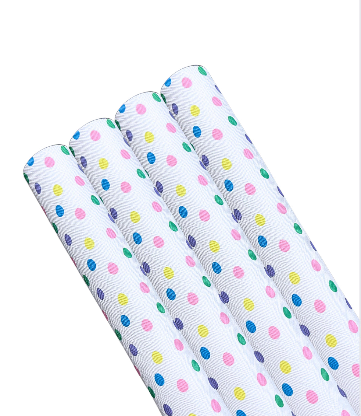 Teardrops patterned leatherette fabric