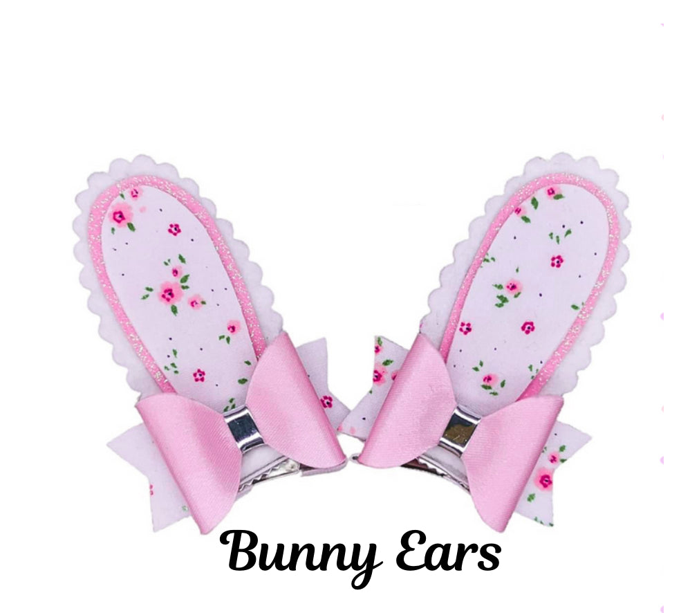 Bunny ear bow clip plastic template