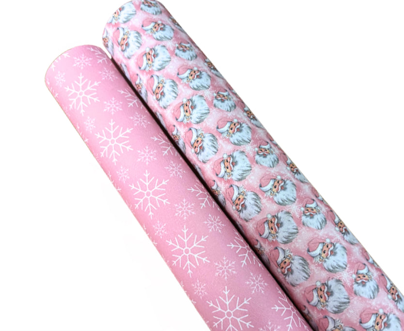 A4 Christmas Santa two piece canvas fabric set