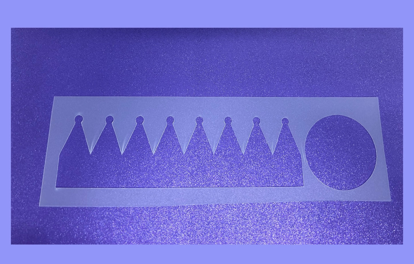 Cute crown Hair bow stencil