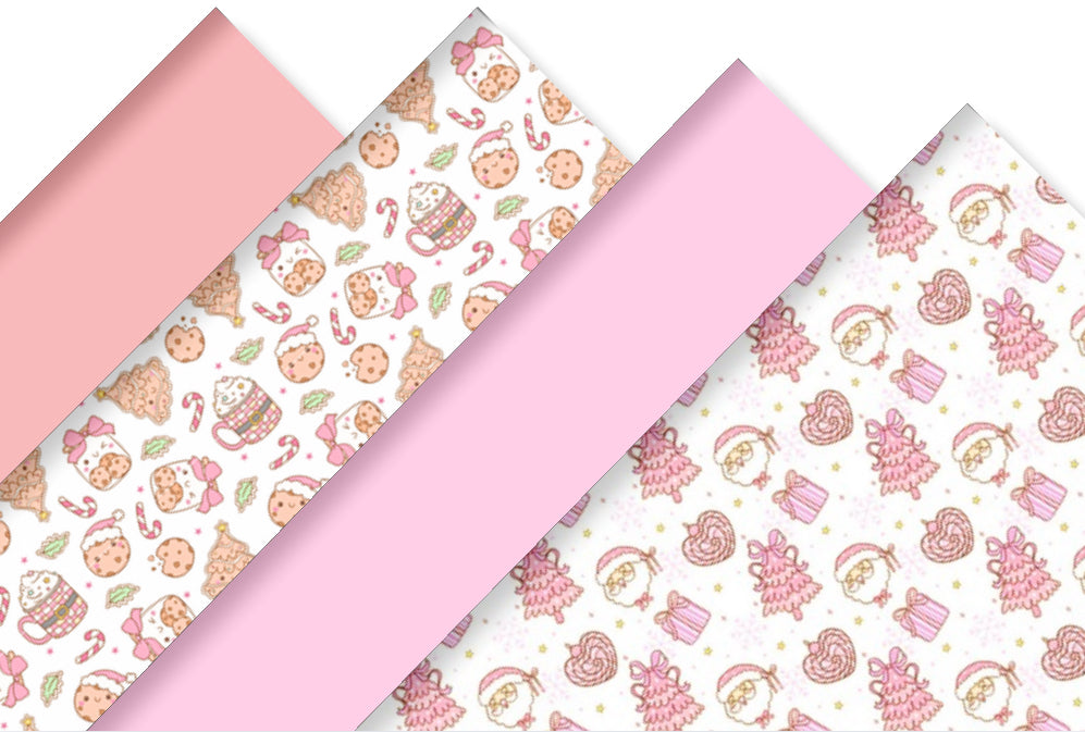 Christmas themed printed premium canvas A4 set