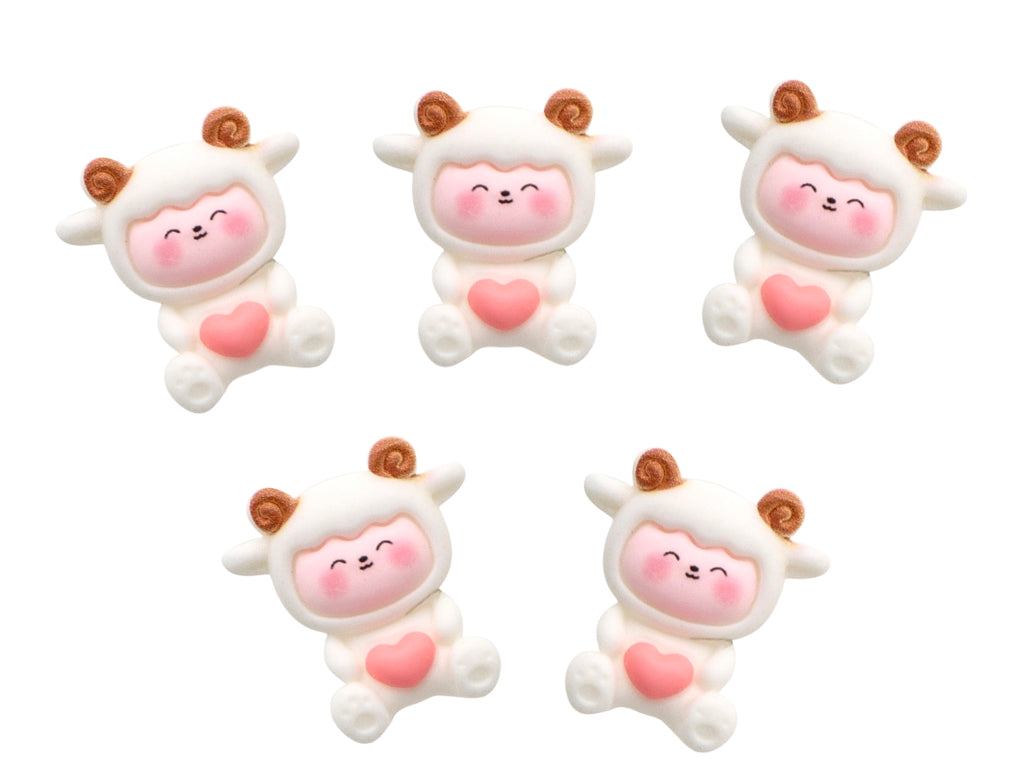 4 Cute 3d resin flatback Embellishments