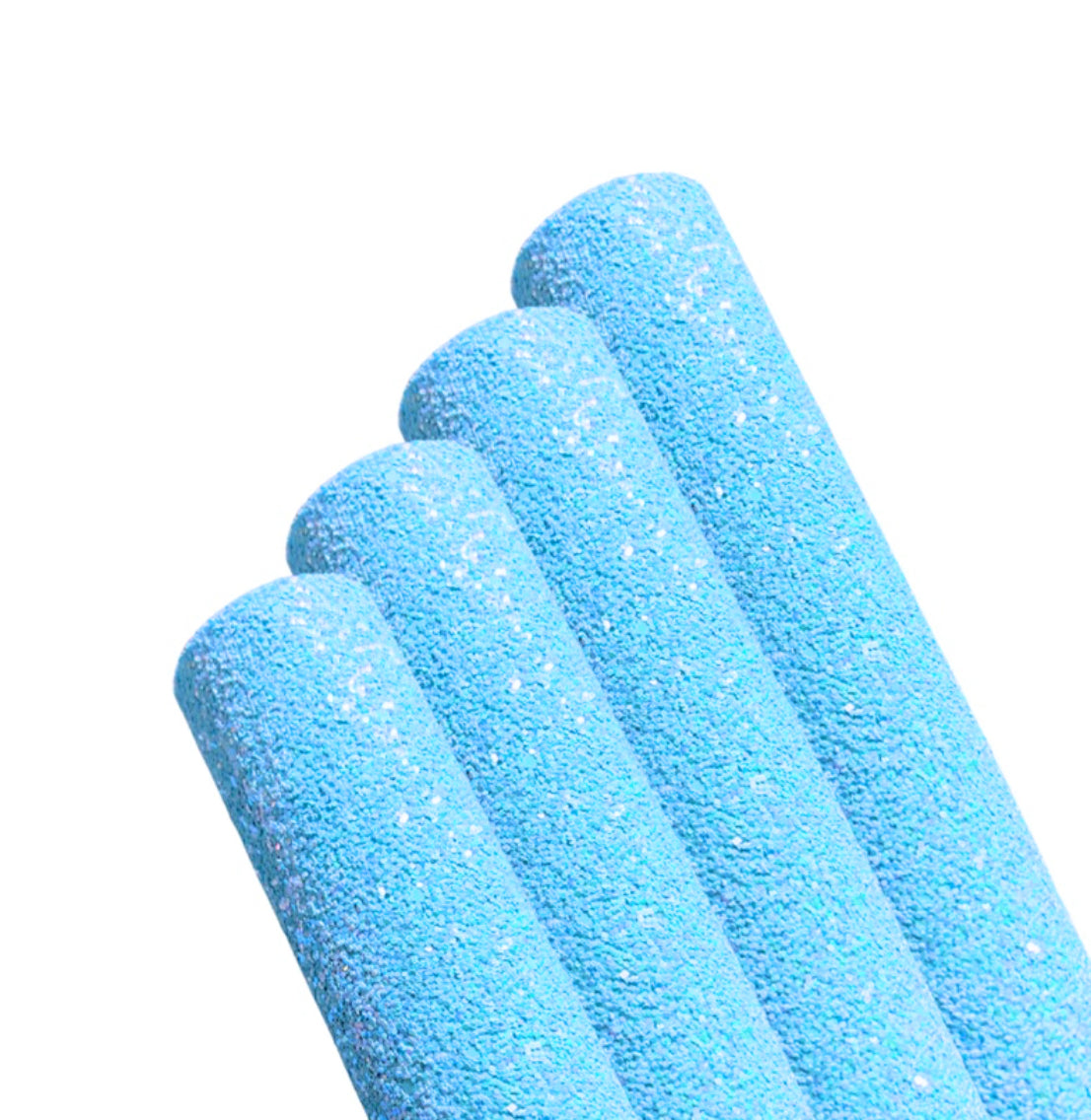 Blue baby matte chunky glitter fabric A4