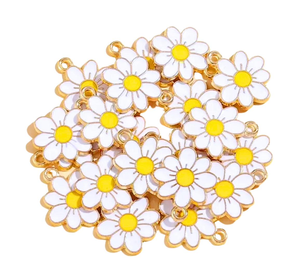 Summer Daisy charms 18mm
