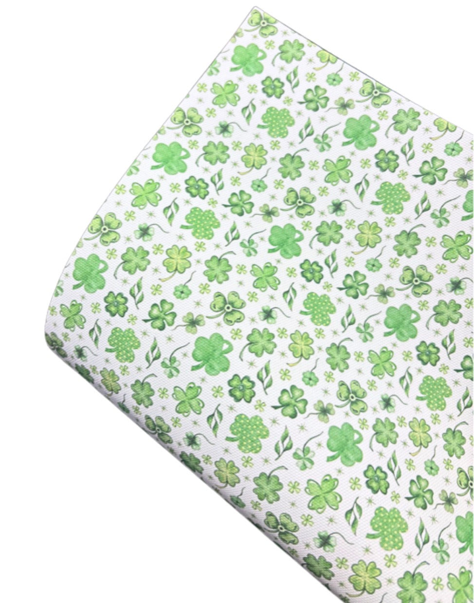 Shamrock pattern Leatherette Fabric A4 St.Patricks Day