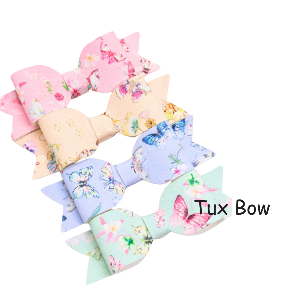 3 piece tux plastic hair bow template 3.5” 2.75” 2”