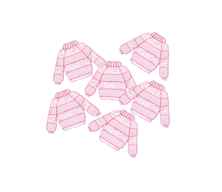 Christmas jumper glitter Acrylic flat back embellishments