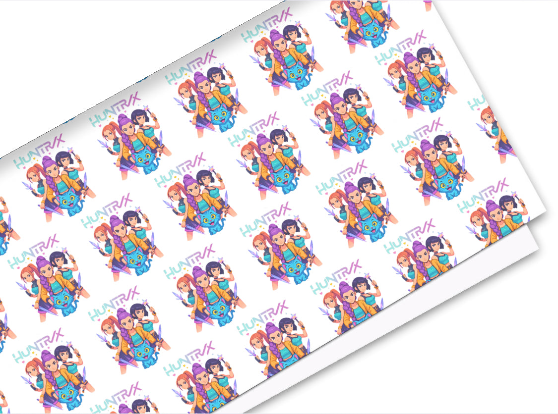 In house leatherette fabric A4 Demon pop