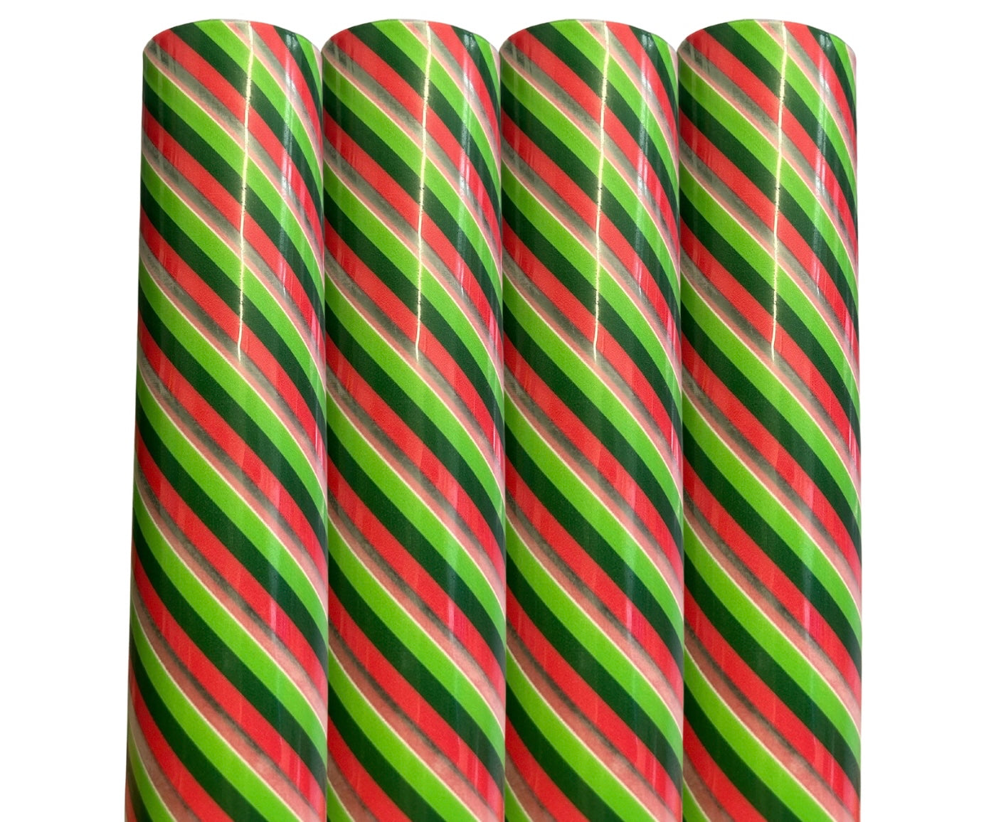 Christmas Candy cane pvc transparent jelly fabric