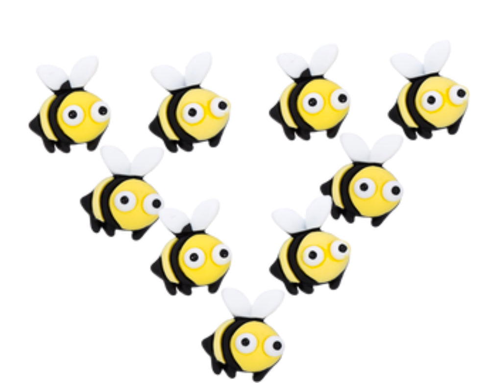 Bumble Bee 3d flatback embellishments x 4