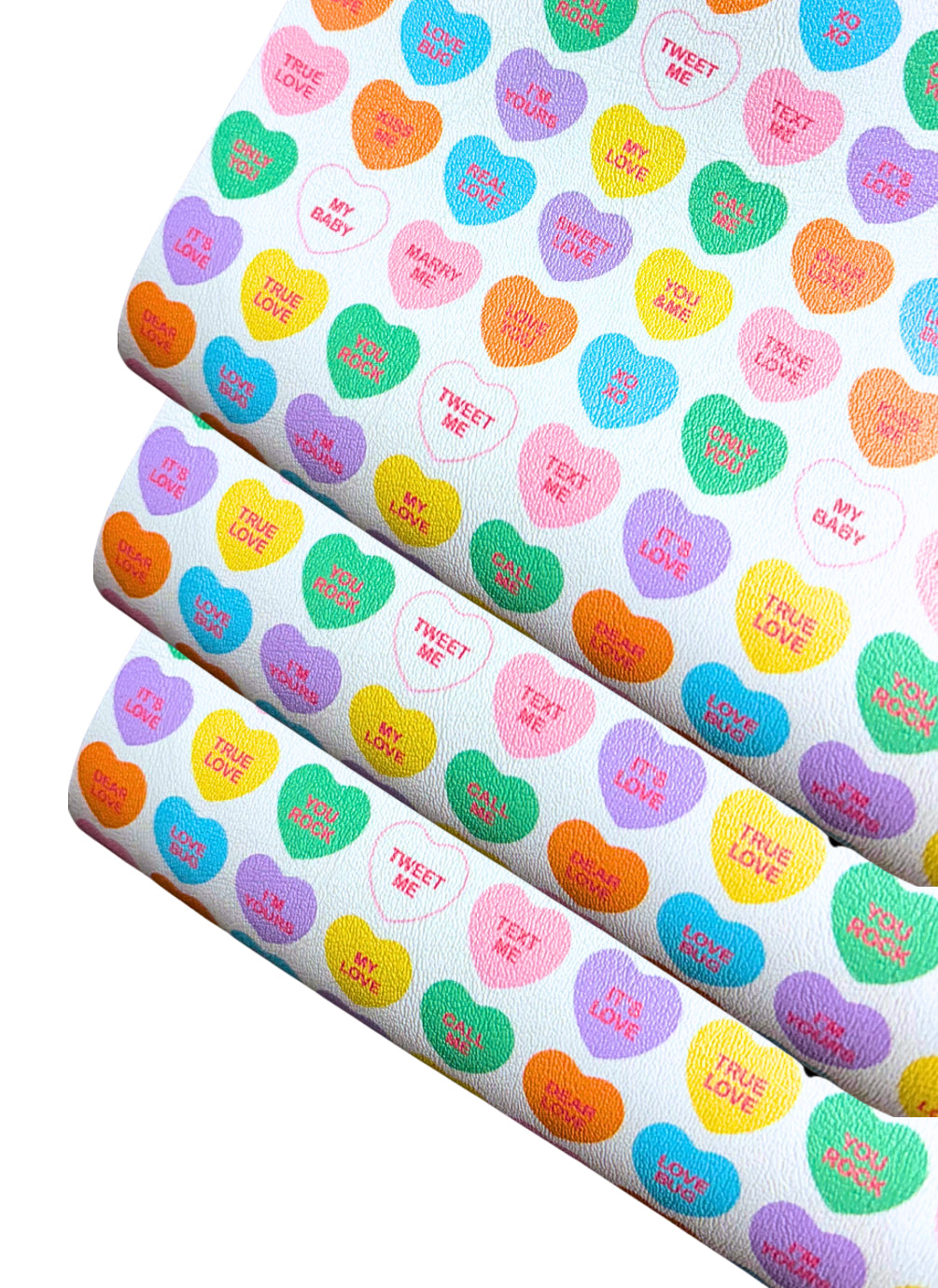 SweetHeart Candy printed premium canvas fabric fabric A4
