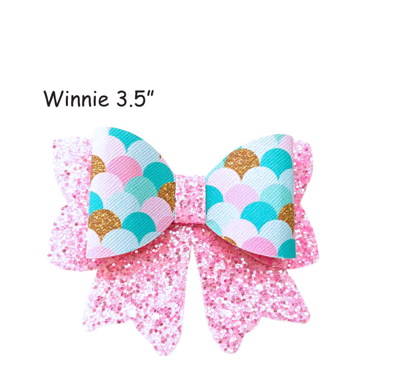 Winnie 3.5” plastic hair bow template
