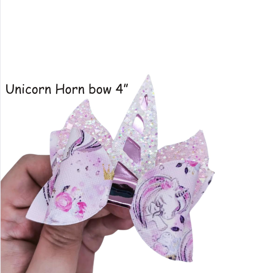 Unicorn triple loop ears and horn template 4”