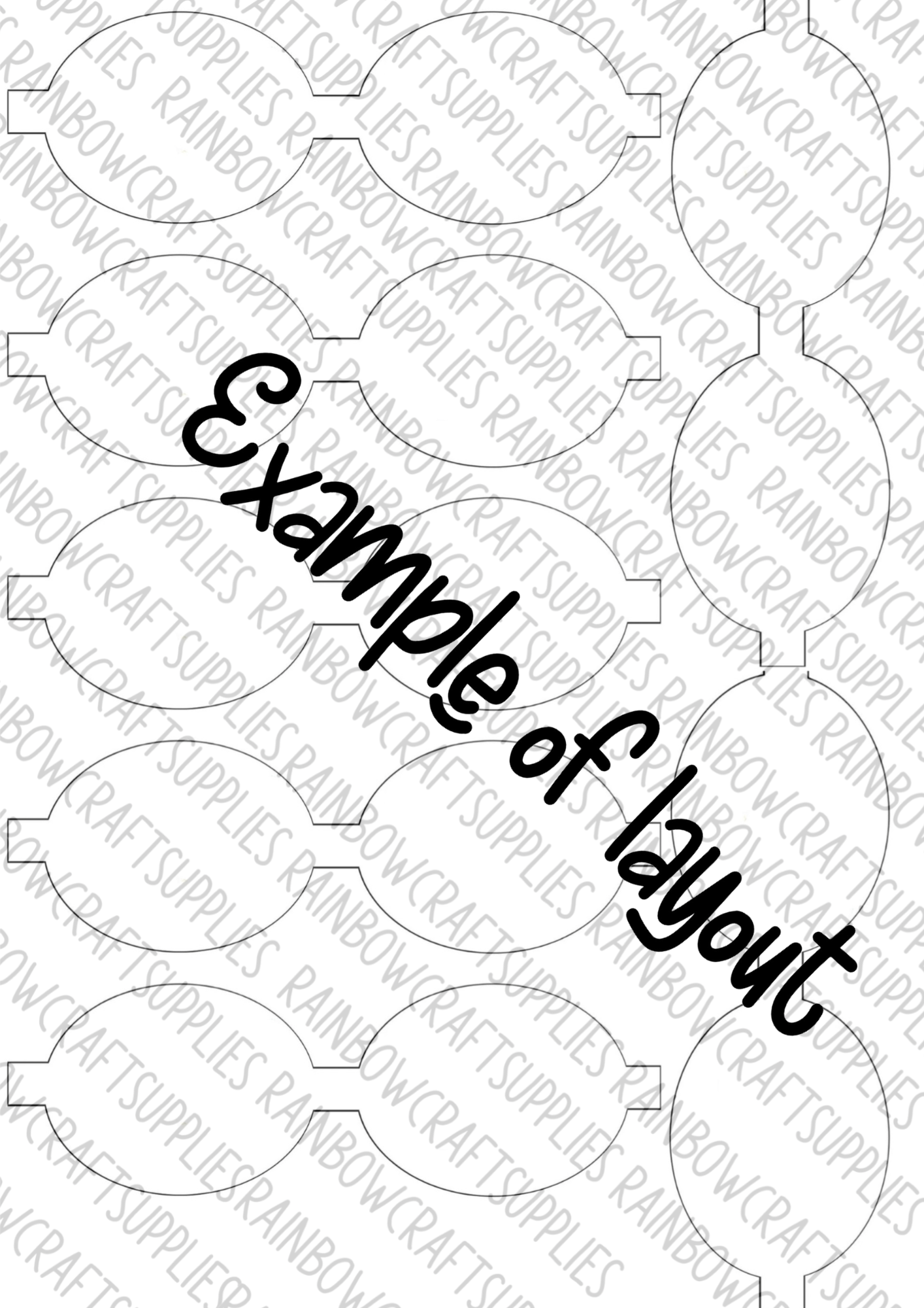 7 x Custom printed canvas bow loops 3.5”