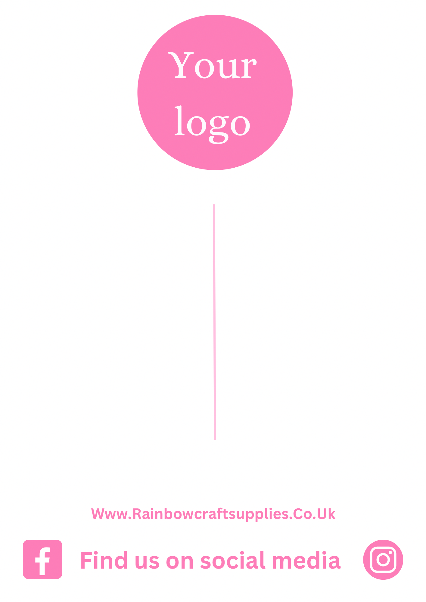 10 x Custom logo In house printed bow display cards