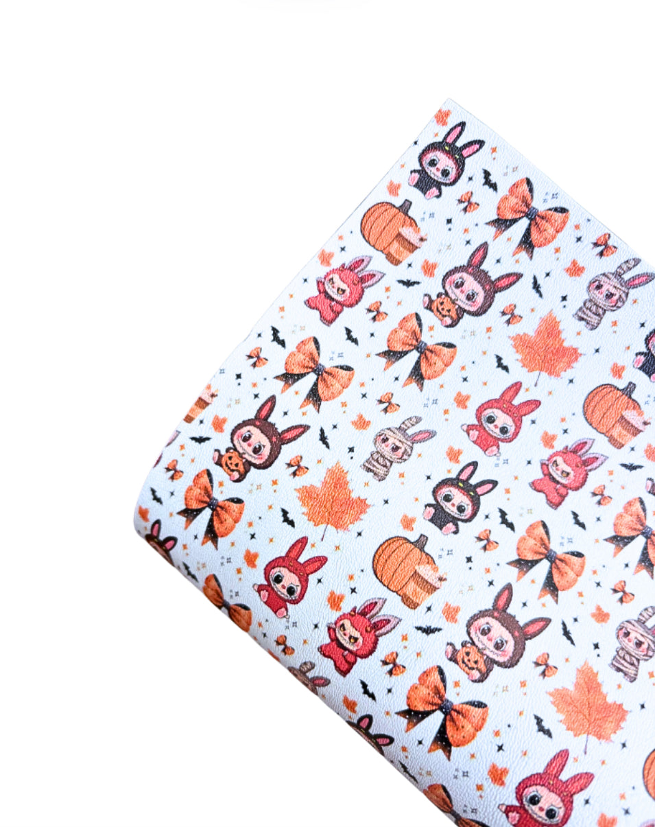 Canvas fabric Autumn A4 Furry Bubu Bear