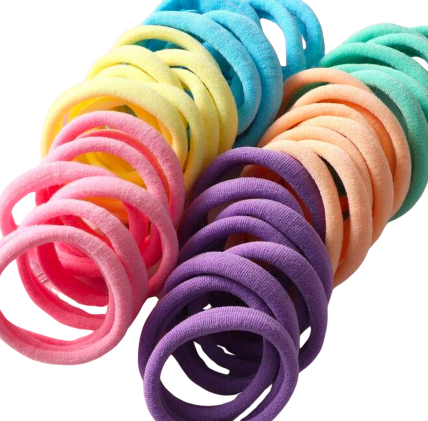 Mixed nylon stretchy bobbles x 20