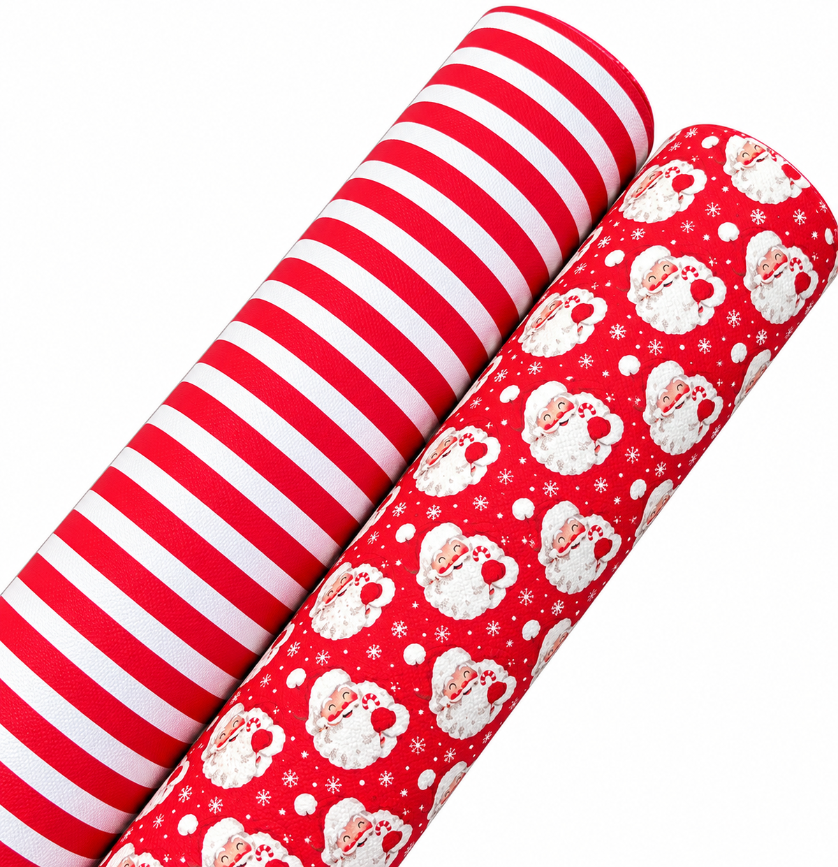 Two piece Hey Santa leatherette/Canvas A4 set