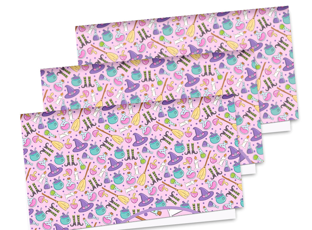Halloween Mystic cartoon fun printed premium canvas fabric fabric