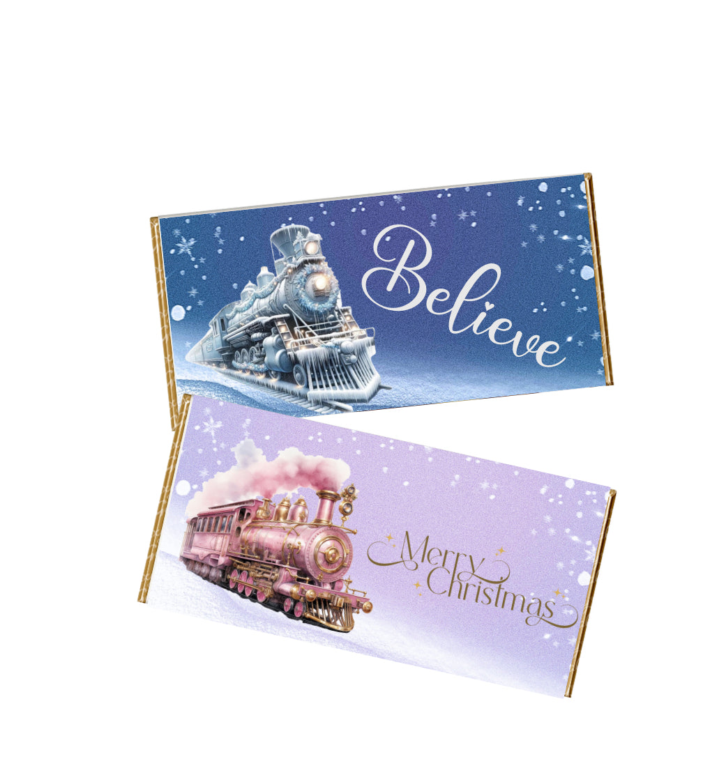 Chocolate wrapper Vintage Christmas train