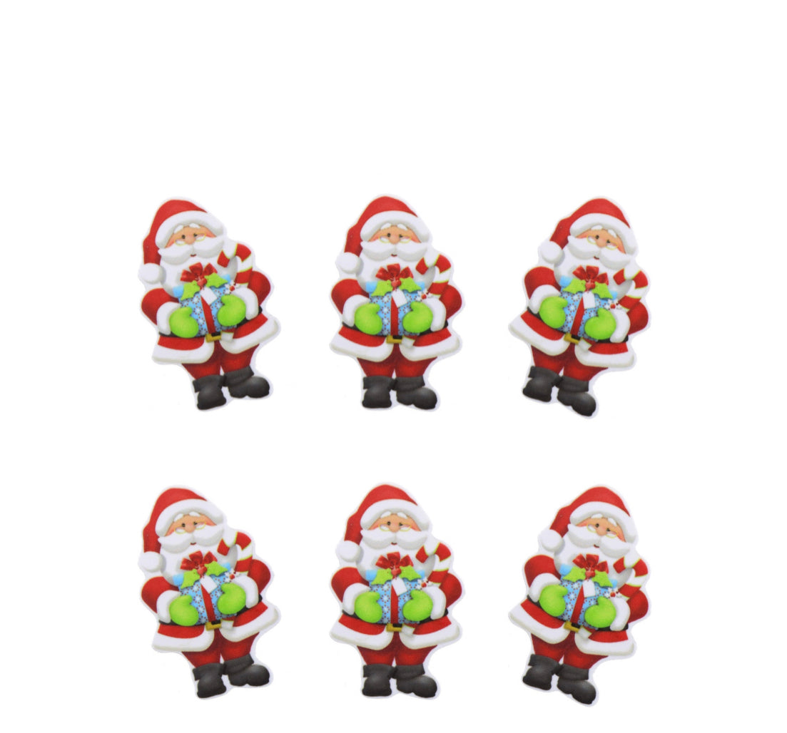Santa laser cut flat back embellishments x 4