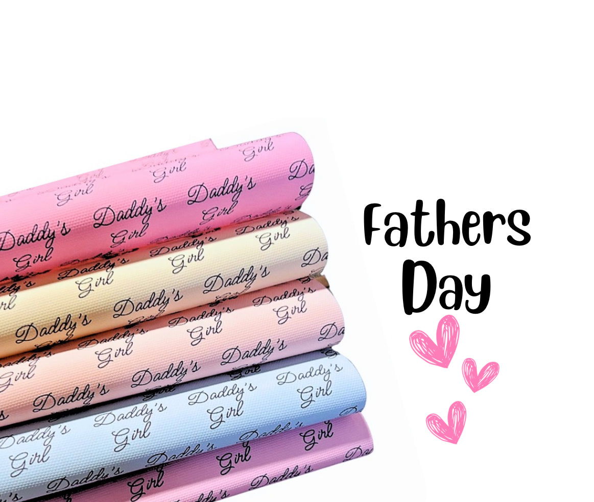 Fiver Friday 5 piece Daddy’s Girl Fathers Day themed fabric set