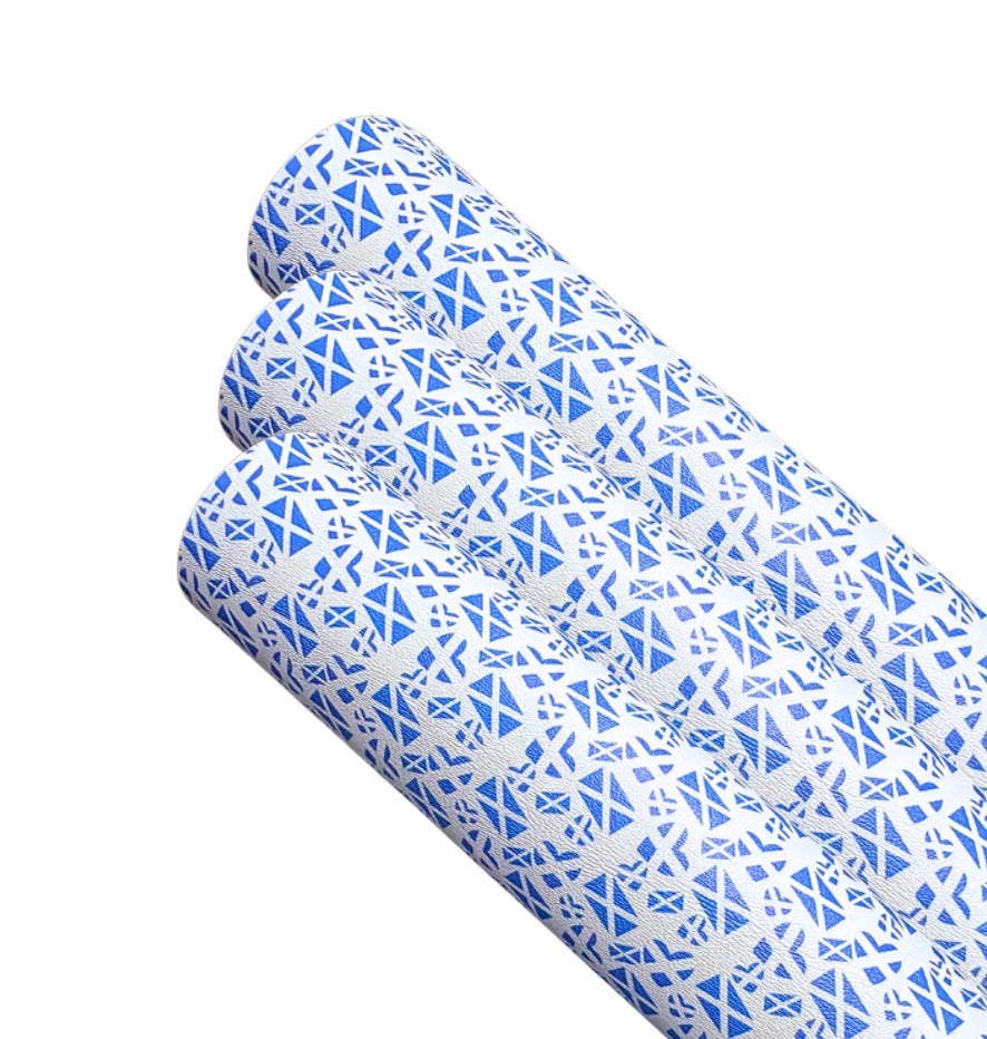 Canvas printed fabric A4 Scotland Flags
