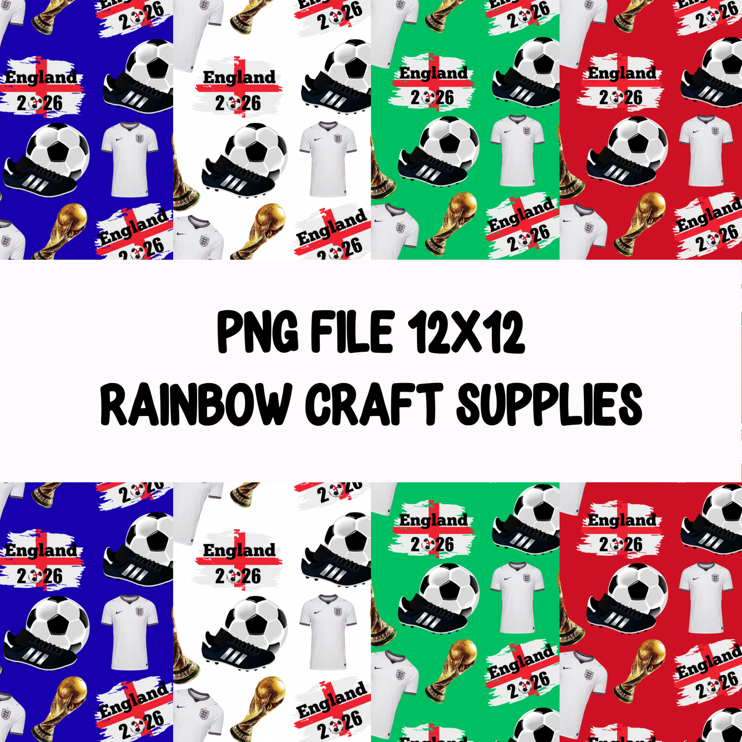 World Cup 2026 seamless pattern Set PNG File (digital download )