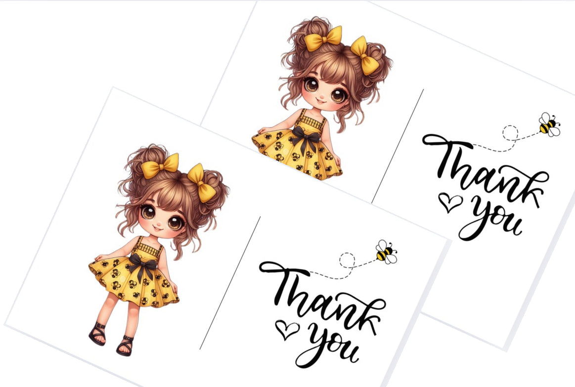 10 x In house printed bow display cards