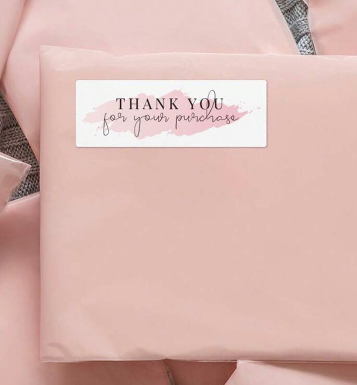 20 x Large thankyou for your order stickers