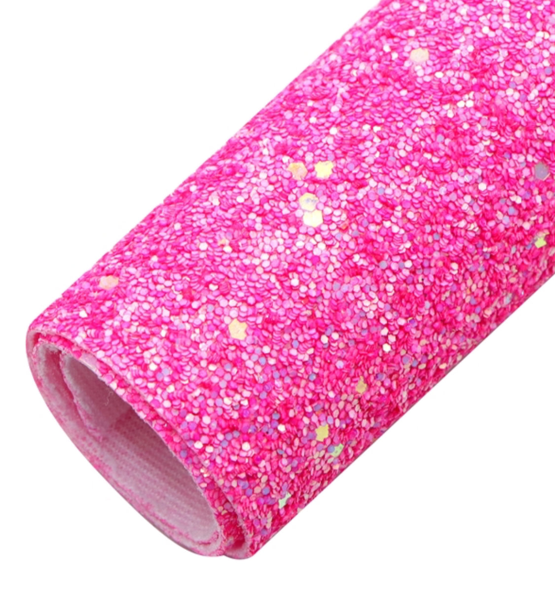 Hot pink mixed Premium chunky Glitter Fabric A4