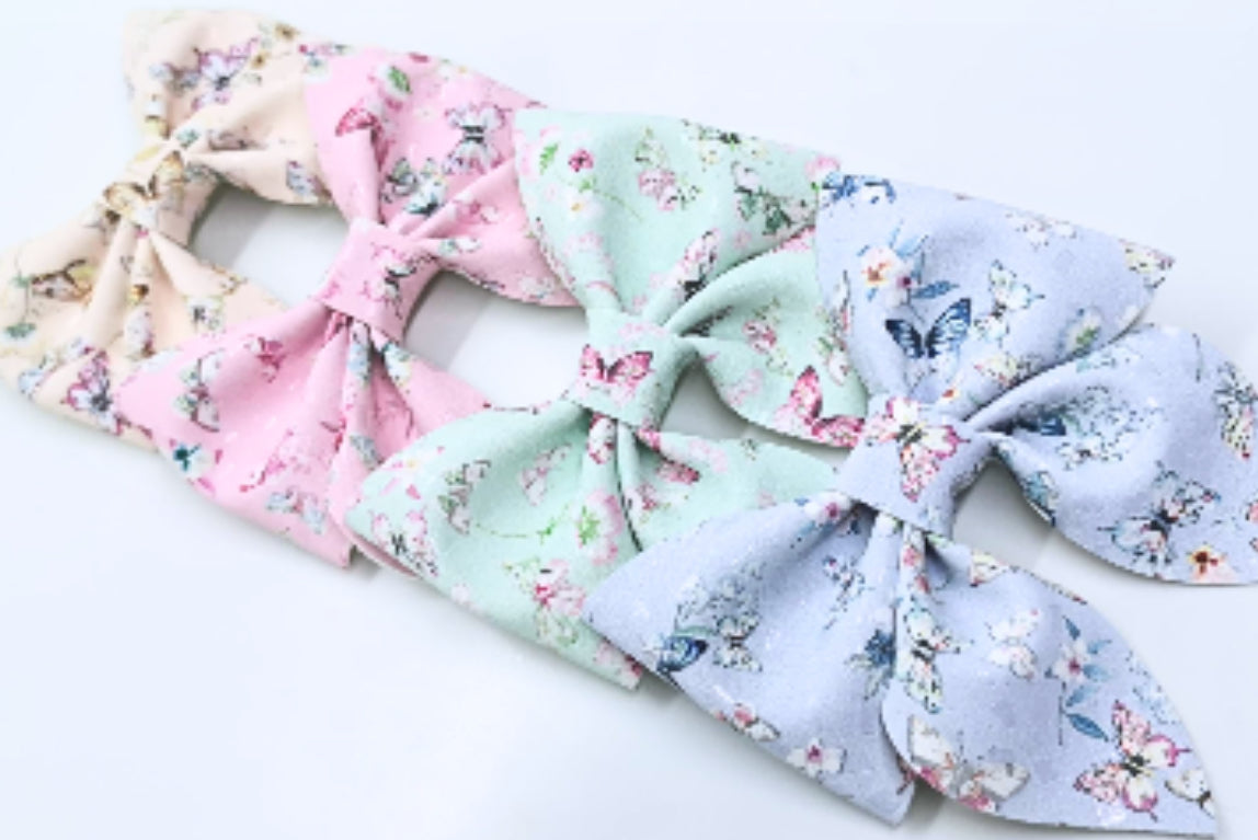 Floral butterfly premium leatherette A4 (4 colours to choose)