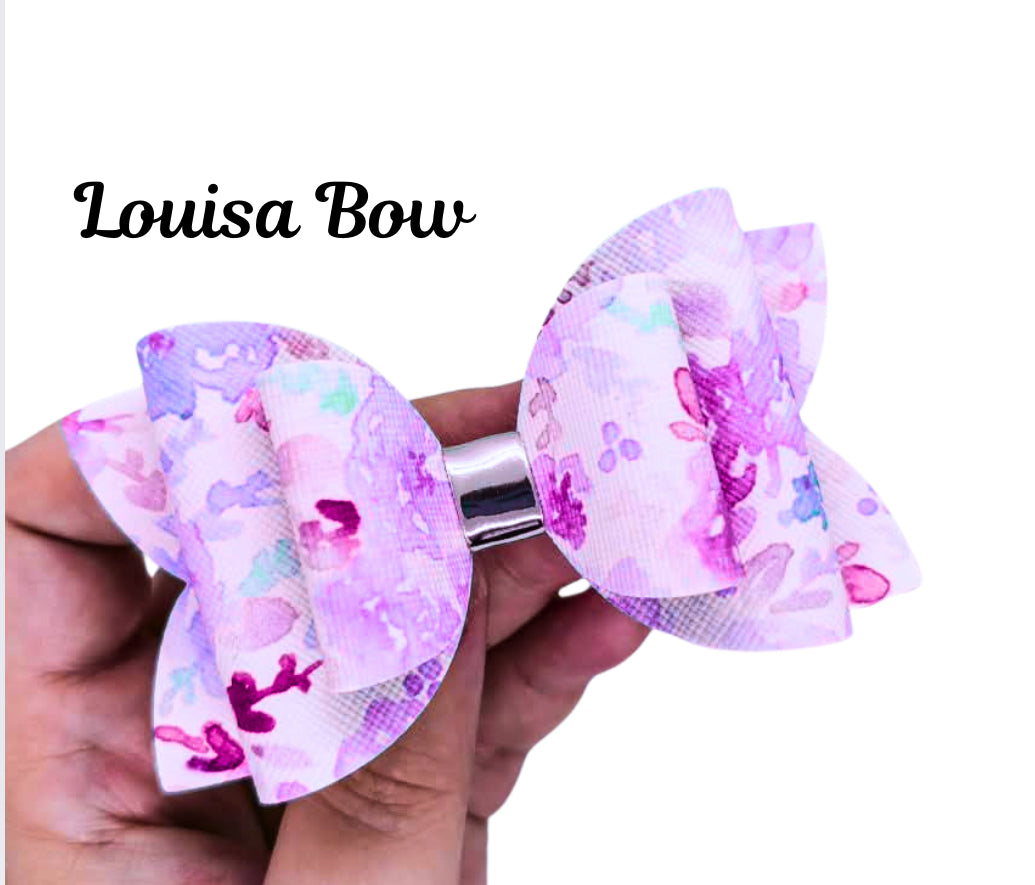 Louisa layered double loop bow Template (4 sizes)