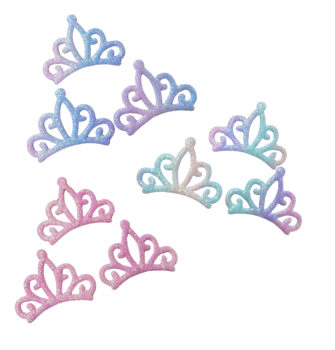 Crown /Tiara glitter appliqué embellishments