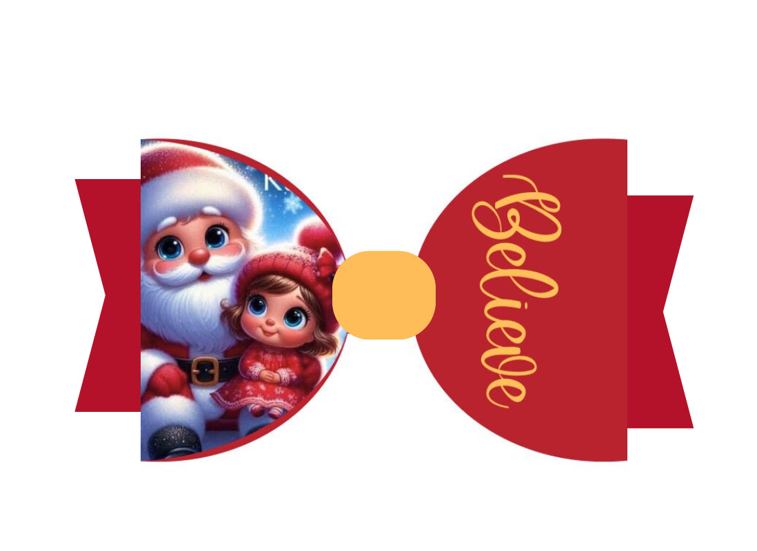 Htv Iron on “Believe” for hair bows (Heat Transfer Vinyl)
