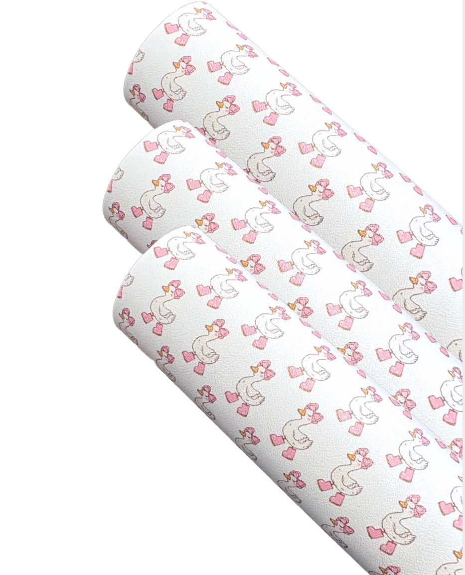 In house Canvas printed fabric A4 Silly Goose