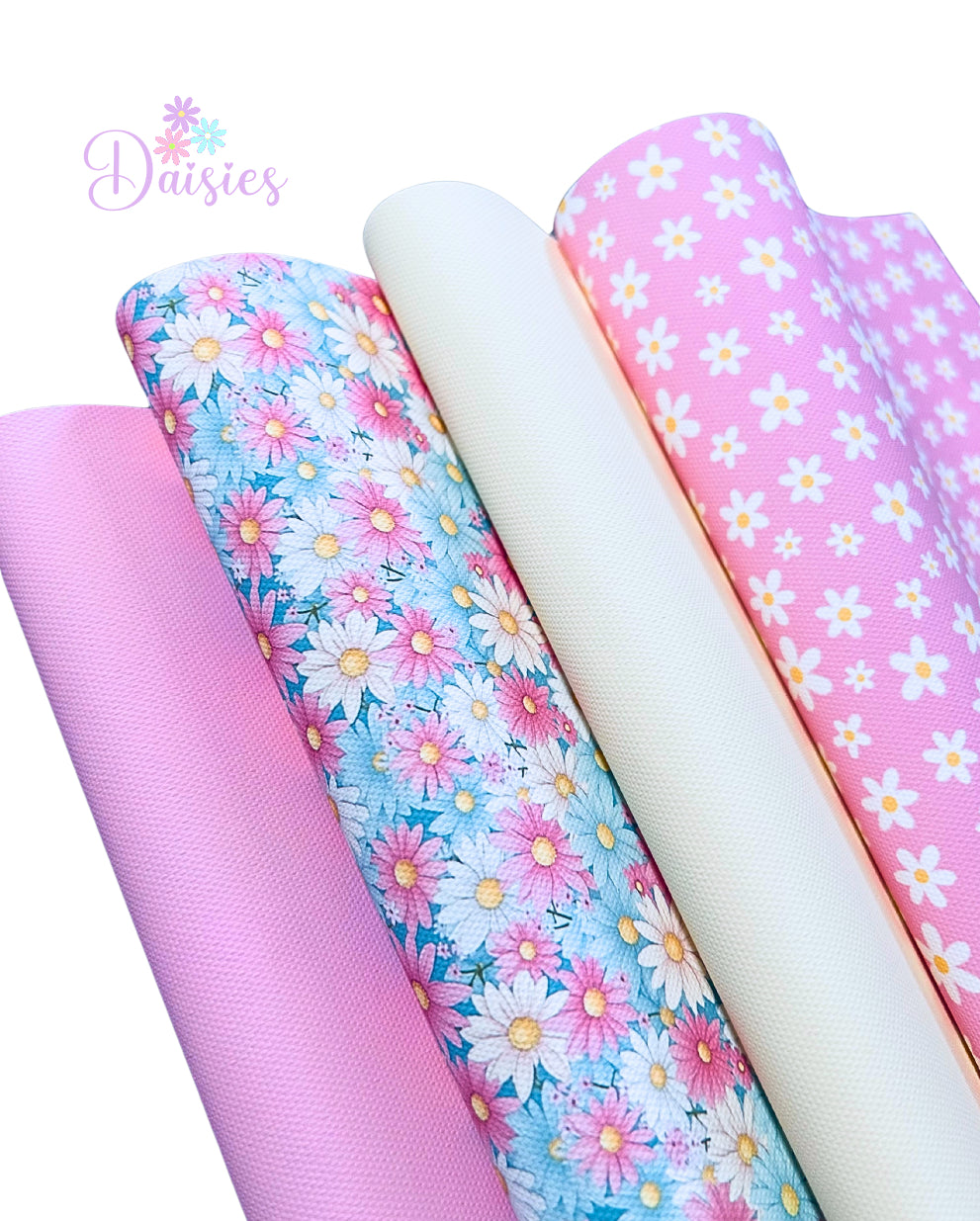 Fiver Friday 4 piece Daisies themed fabric set