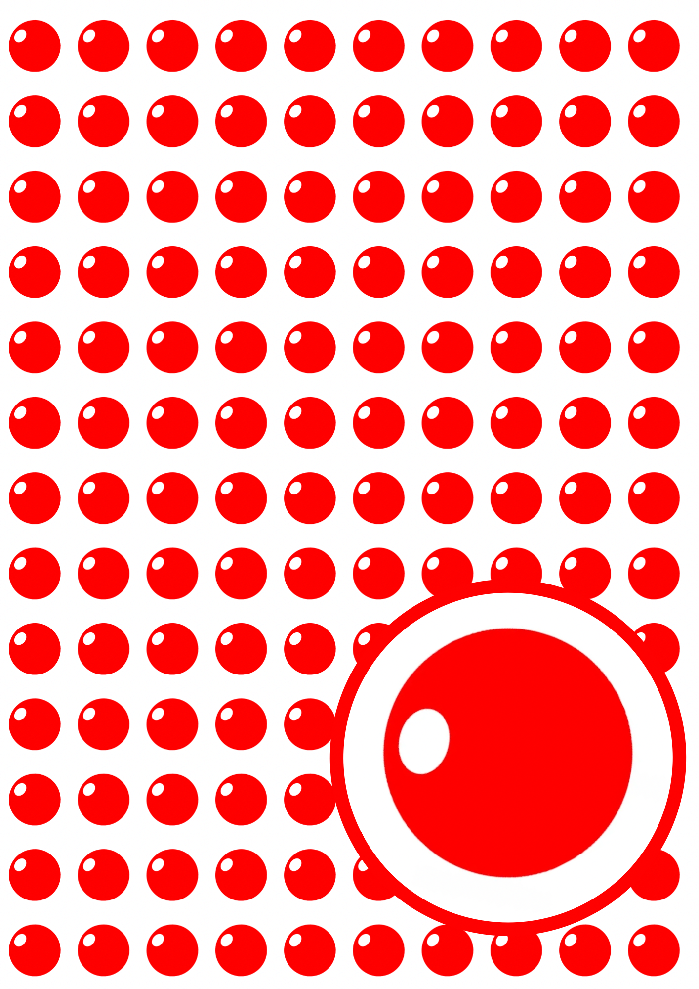 Red Nose Day theme canvas printed sheet a4