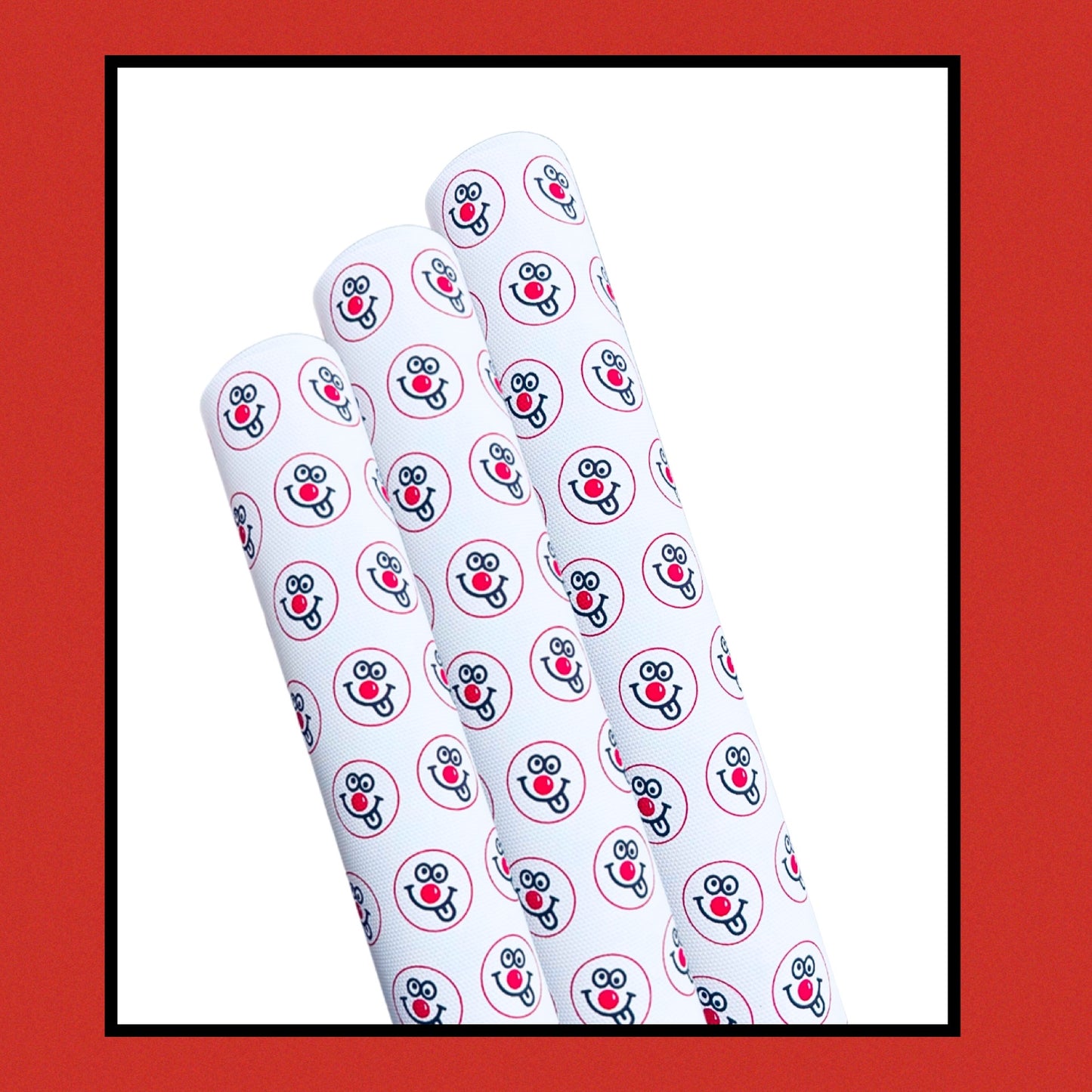 Red Nose Day theme canvas printed sheet a4