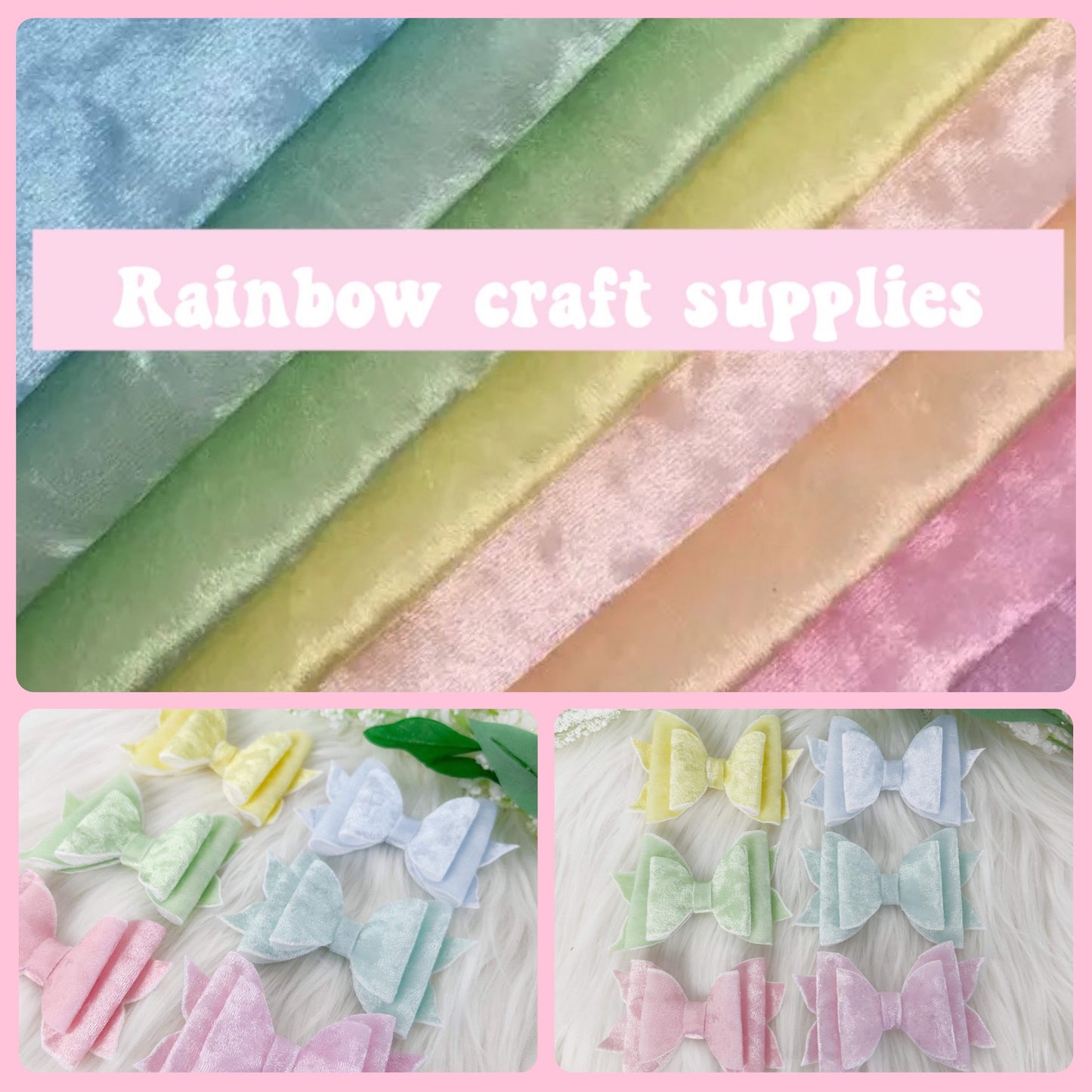 Soft Velvet pastel fabric A4