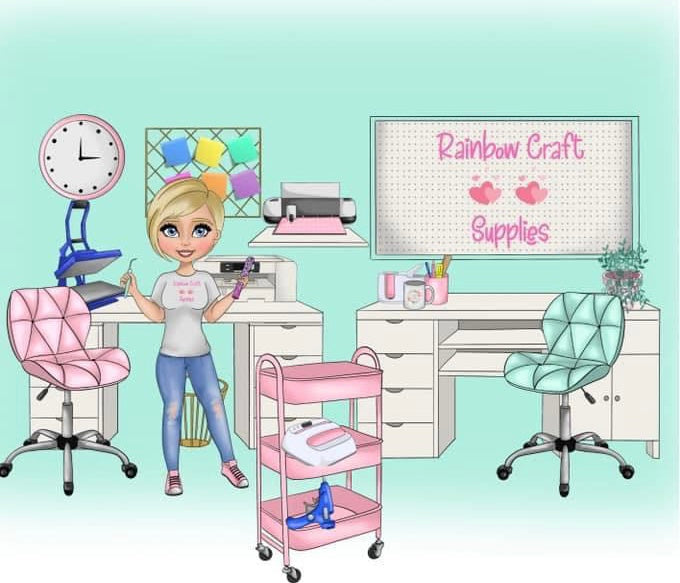 Rainbow craft supplies