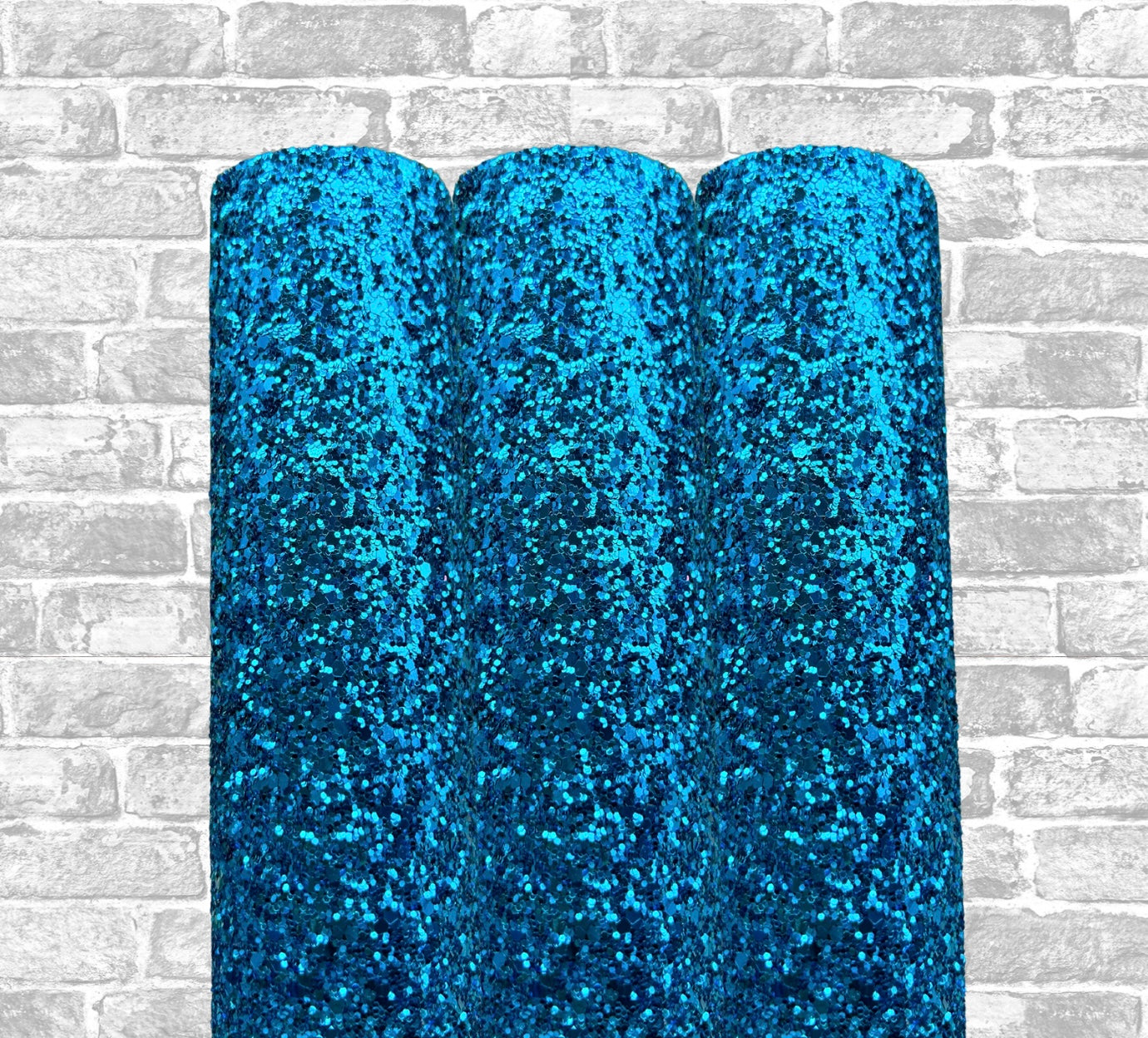 Turquoise dream chunky glitter fabric