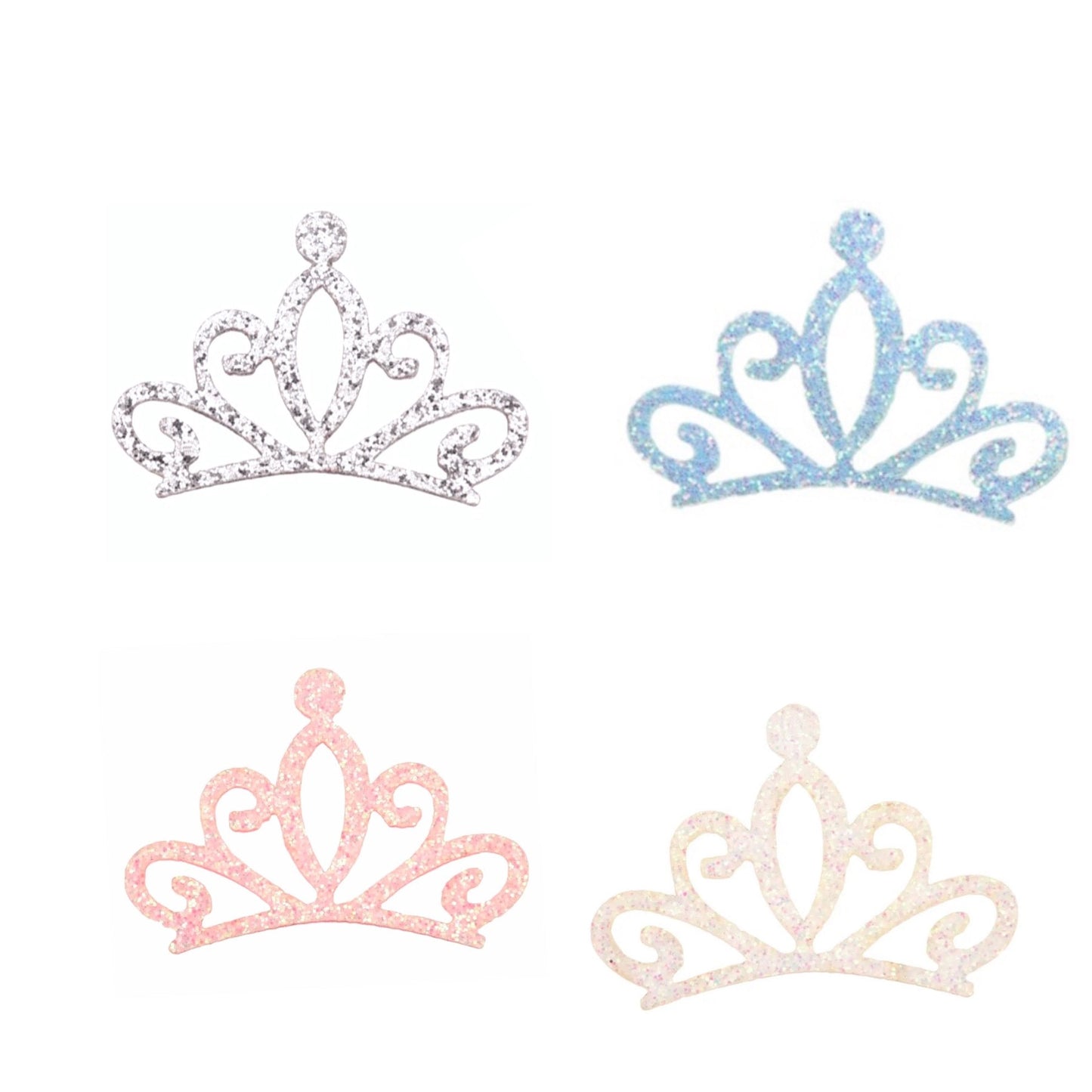 52x48mm glitter tiara / crown embellishments
