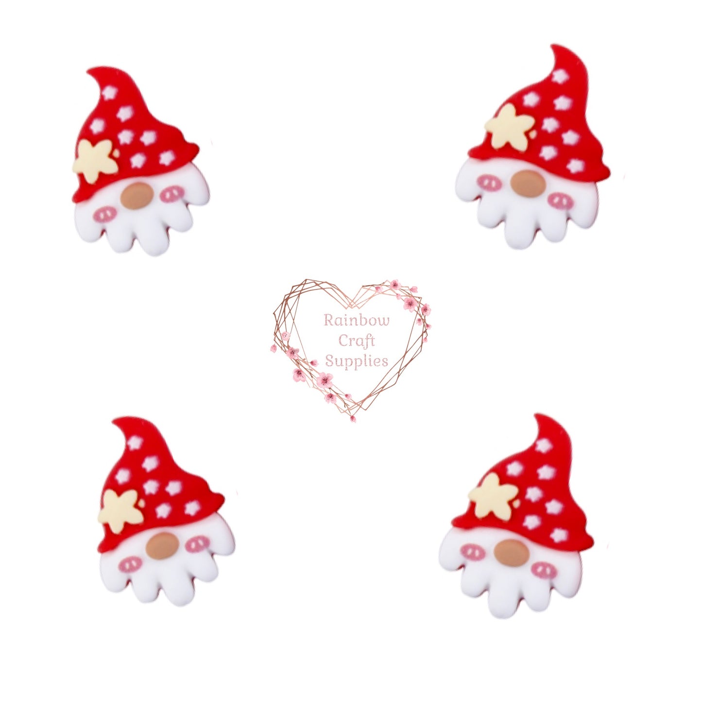 Gonk Christmas 3D embellishments x 4
