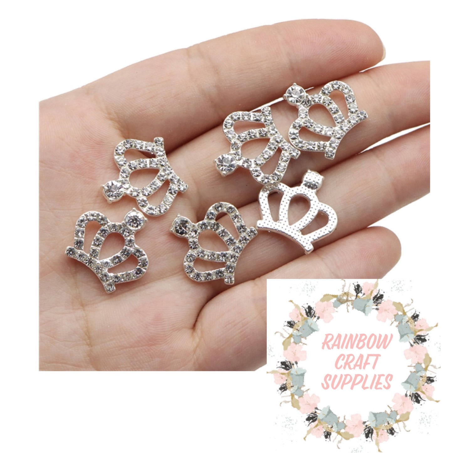 Rhinestone crowns 18 x 17mm
