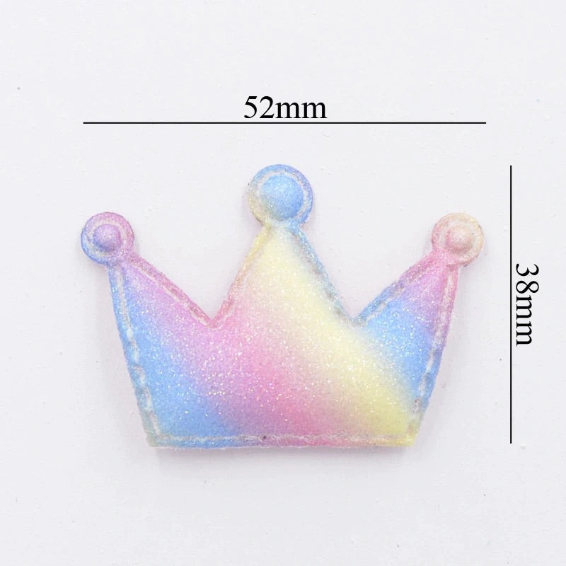 Padded ombré rainbow crown Embellishments