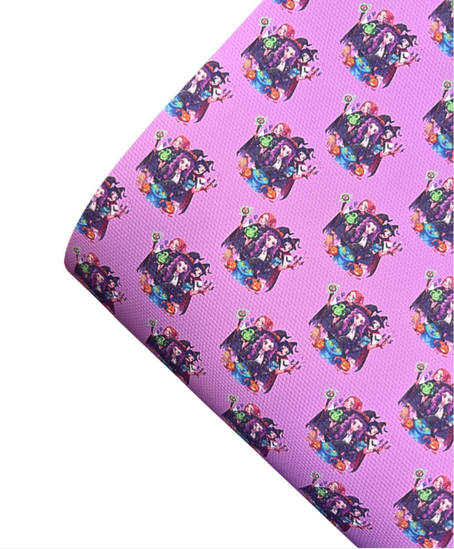 Printed Canvas fabric A4 Halloween Demon girl