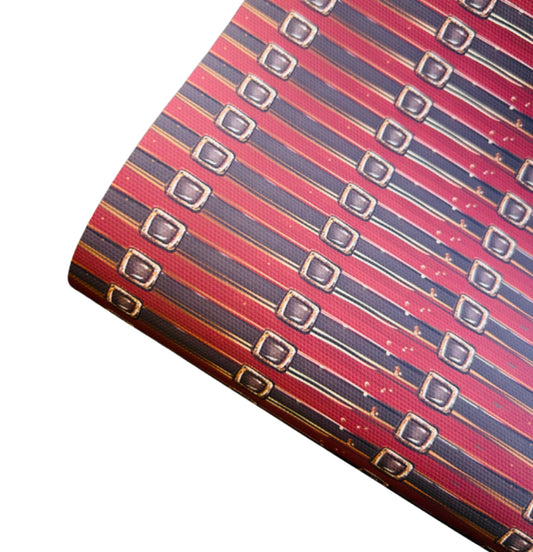 Santa’s Belt themed canvas fabric A4