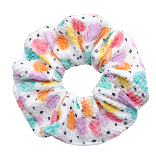 Love heart candy themed scrunchies